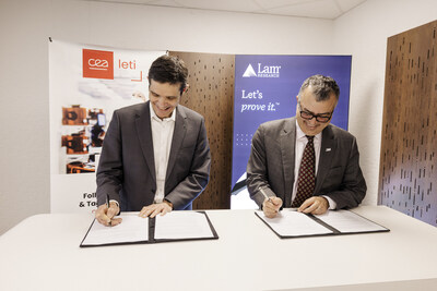 Lam Research and CEA Leti sign an agreement to advance fabrication of Specialty Technologies. Photo Credit: CEA-Leti 