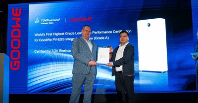 GoodWe was awarded the world-first Grade A low-noise performance certification for ESS by TÜV Rheinland